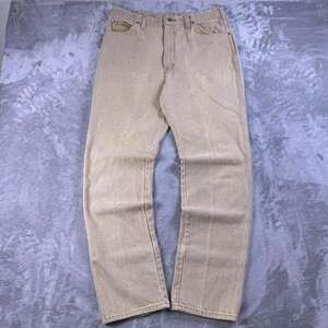 Vintage Dickies Branders Jeans Mens 36x34 Fits 33x32 Beige Made USA Denim